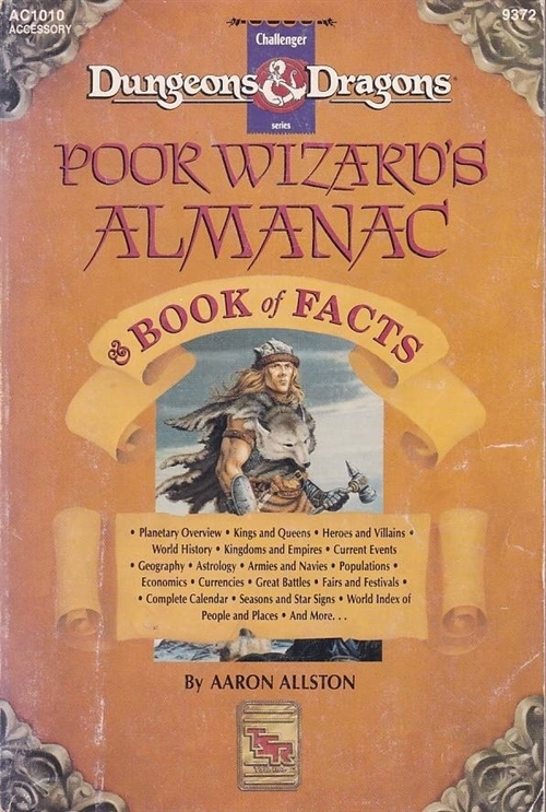 Advanced Dungeons & Dragons - Poor Wizards Almanac and Book of Facts - Rollespilsbog (Genbrug)